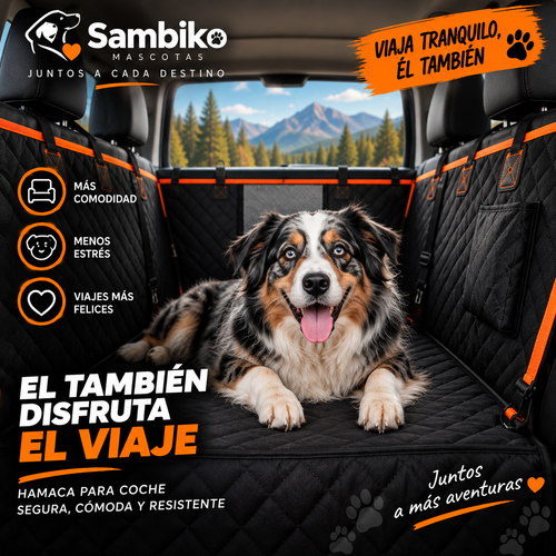 Hamaca Protectora 2 en 1 para Perro – Asiento de Coche